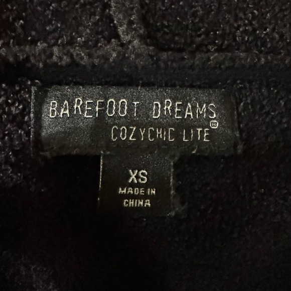 Barefoot Dreams CozyChic Lite Relaxed Hooded Cardi with Pockets Size XS - Picture 3 of 9
